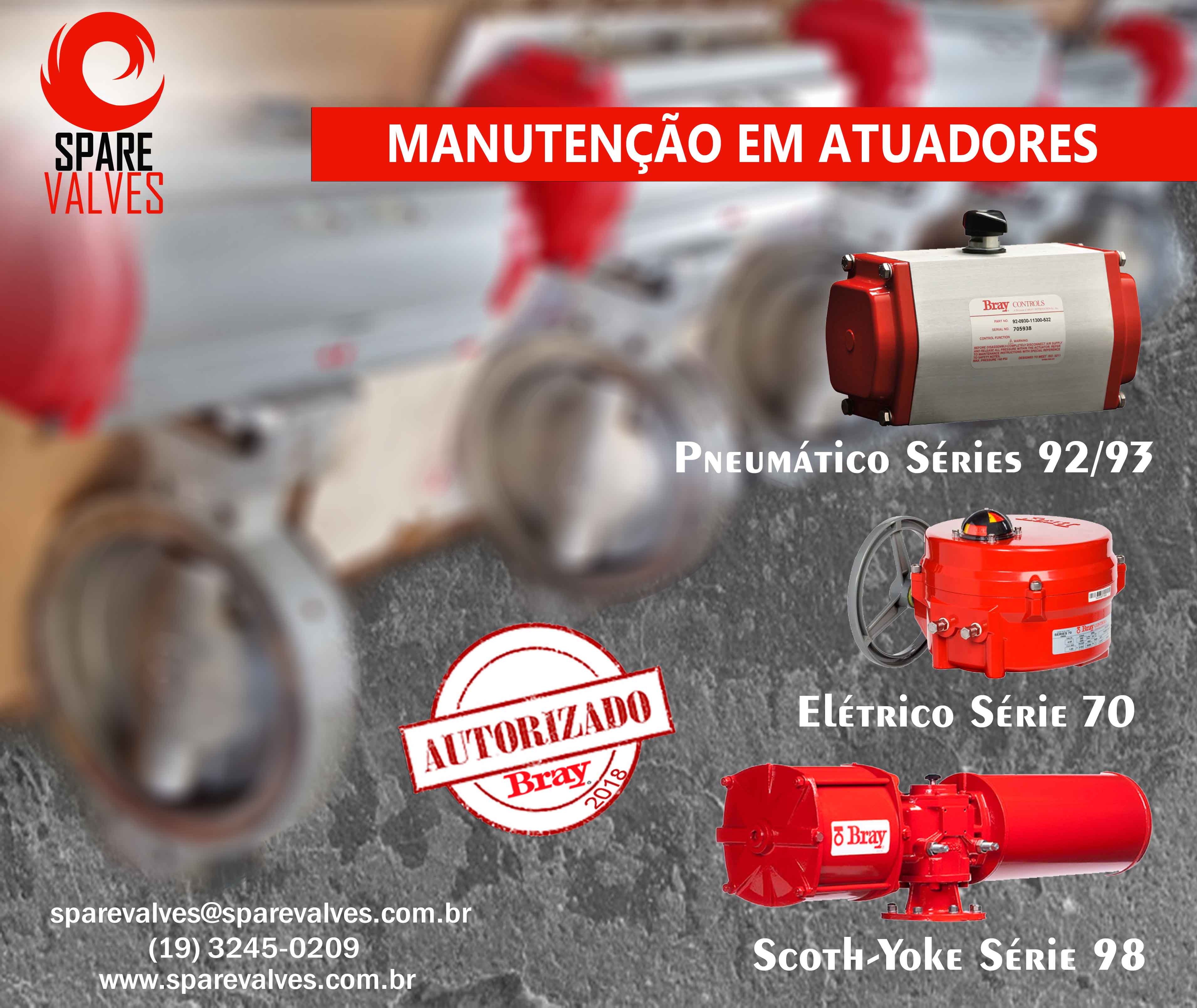 MANUTENÇÃO EM ATUADOR - SPARE VALVES