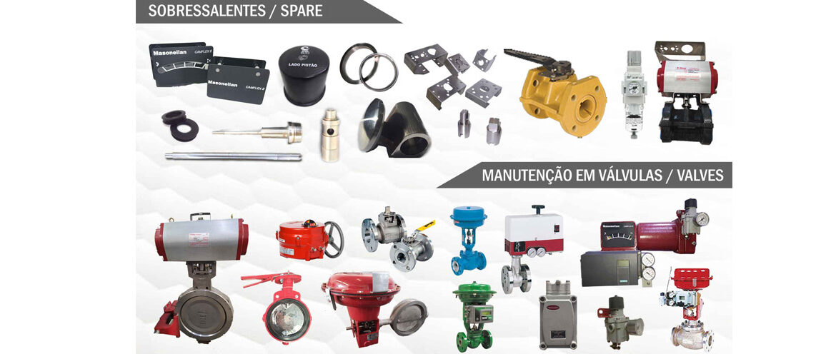 SPARE VALVES - VALVULAS E SOBRESSALENTES