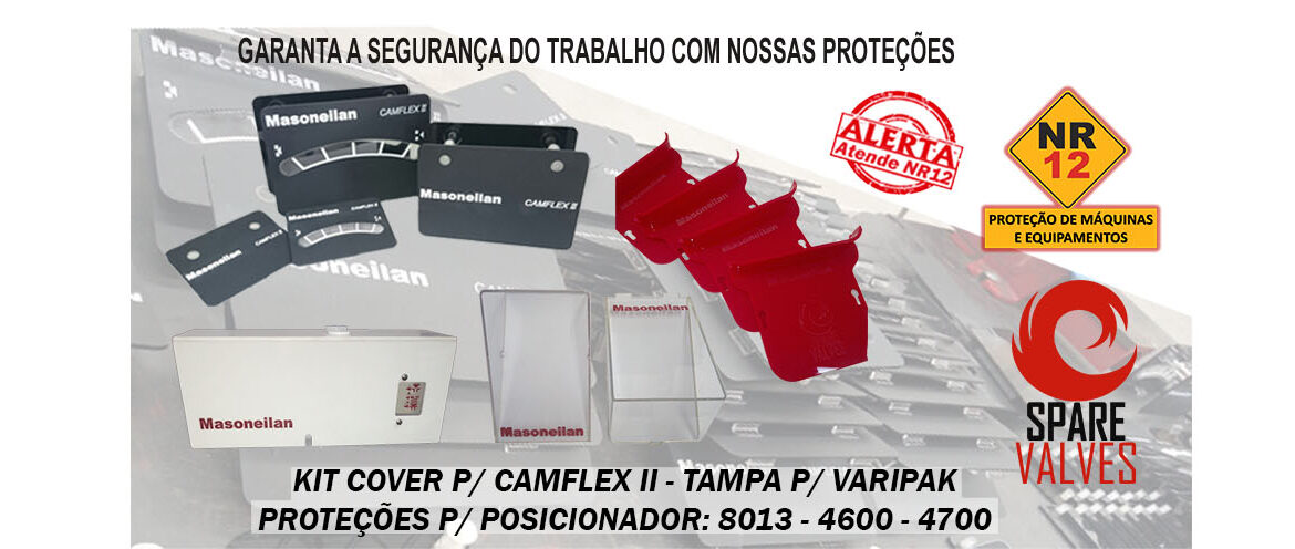 TAMPAS PROTEÇÕES NR12 - SPARE VALVES